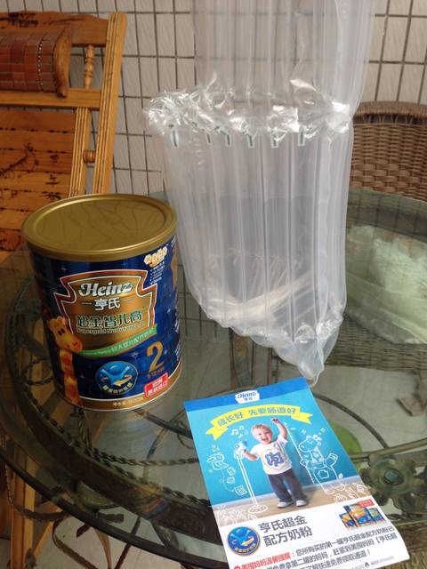 我的亨氏奶粉终于到货了。谢谢美屯