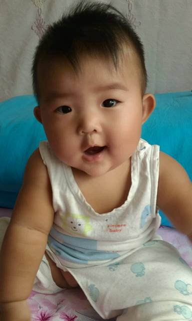 宝宝六个月了_呵呵六个月的宝贝会独自坐立