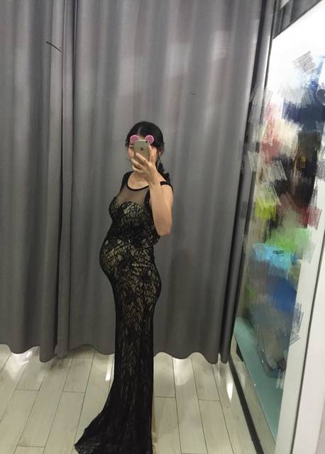 孕妇照终于拍完啦 脸好胖