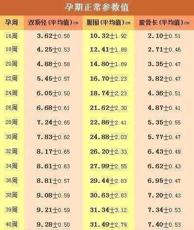 胎宝宝大小是否正常,看双顶径_分享给大家,▲
