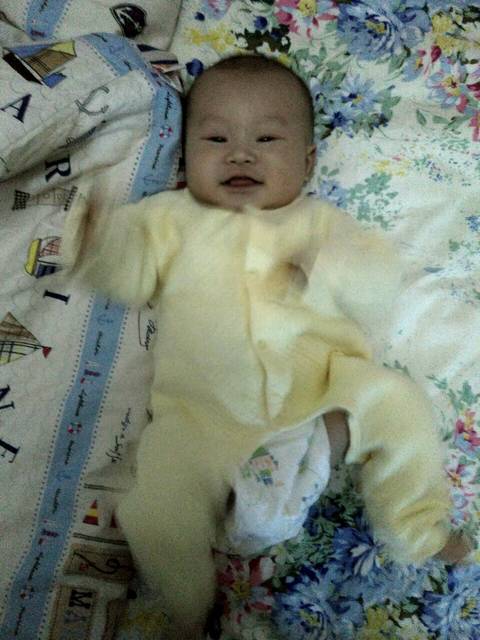大家晒晒3个月的宝宝有多大了_我家3个月的宝宝