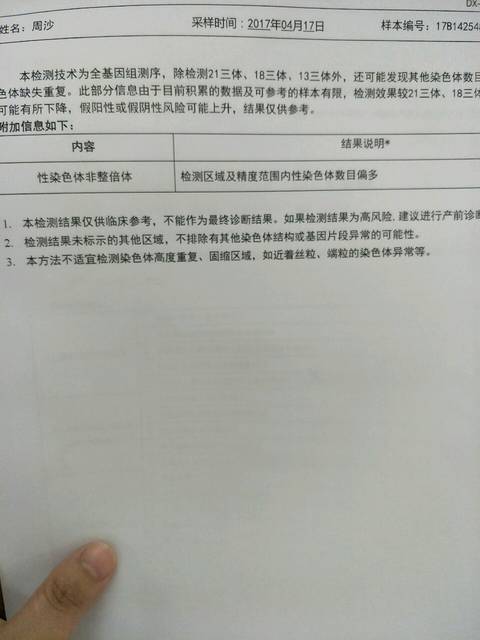 无创低风险 但显示性染色体异常?_现在,29周了