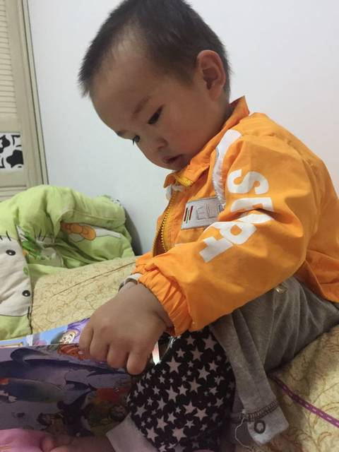 看书啦_自己在书柜上拿了一本书 有模有样地看