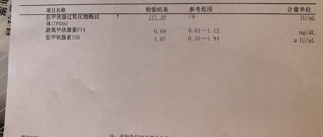 甲功能三项有一项偏高