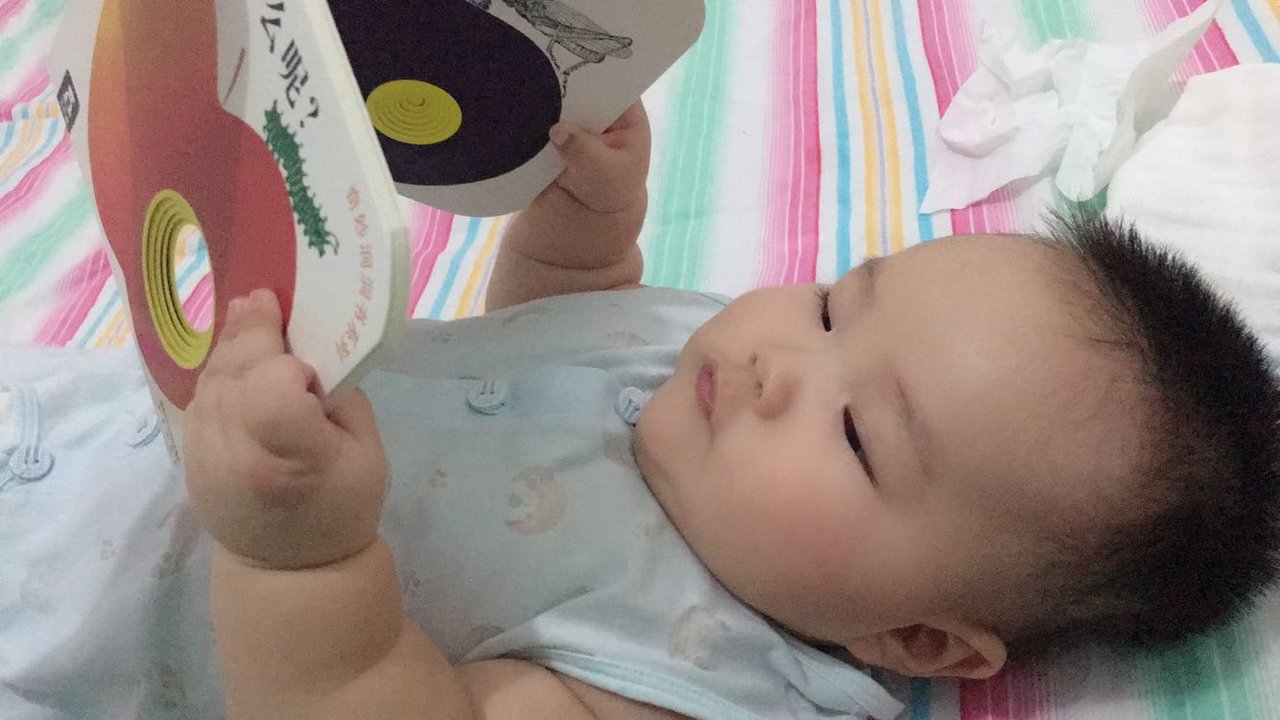 四个月 在姐姐怀里长大的弟弟☺️